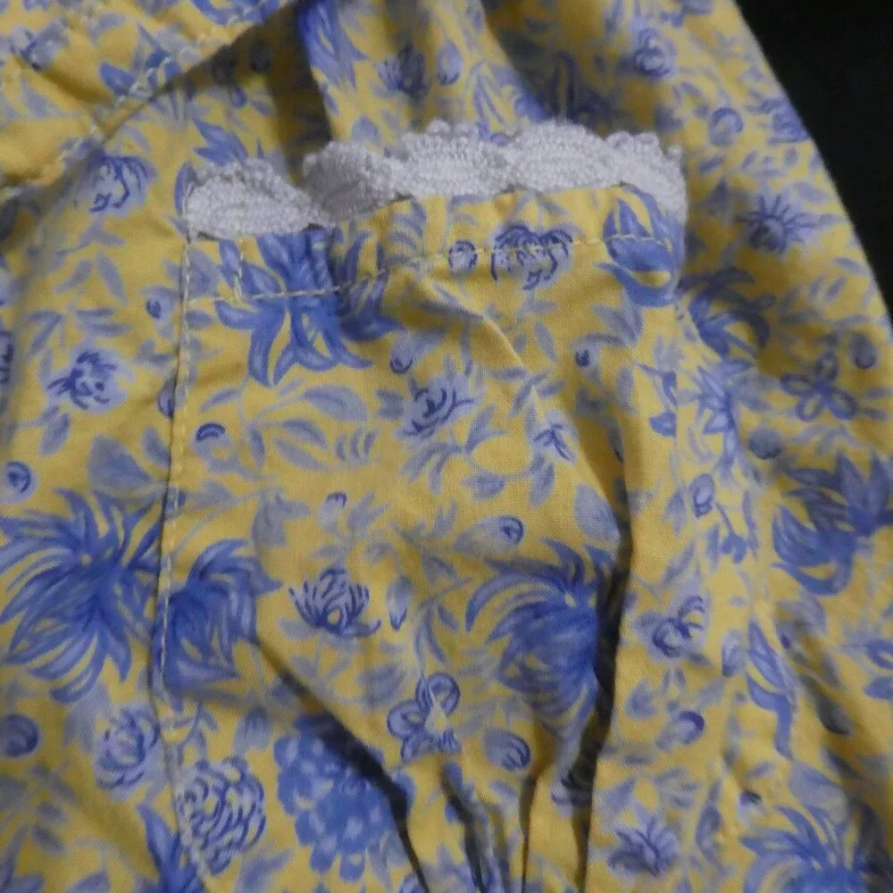 CORNELLOKI | size 3/4 | Vintage Floral Button-Up Dress | Pockets | Short Sleeves - Picture 11 of 16